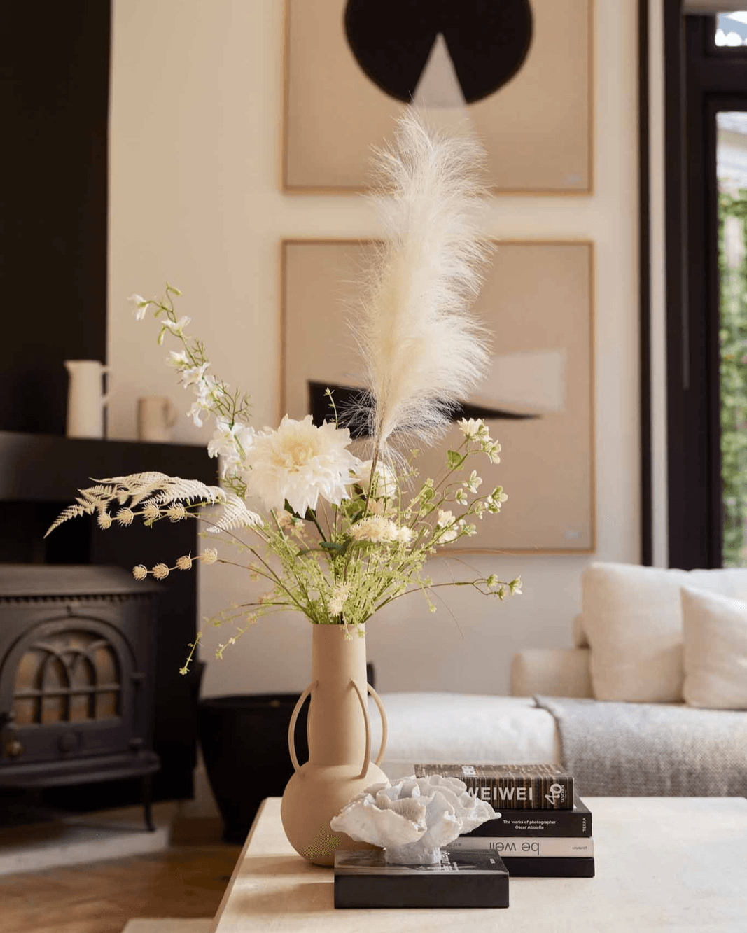 Kunstbloemen boeket Lichte Fluweel - Blommo