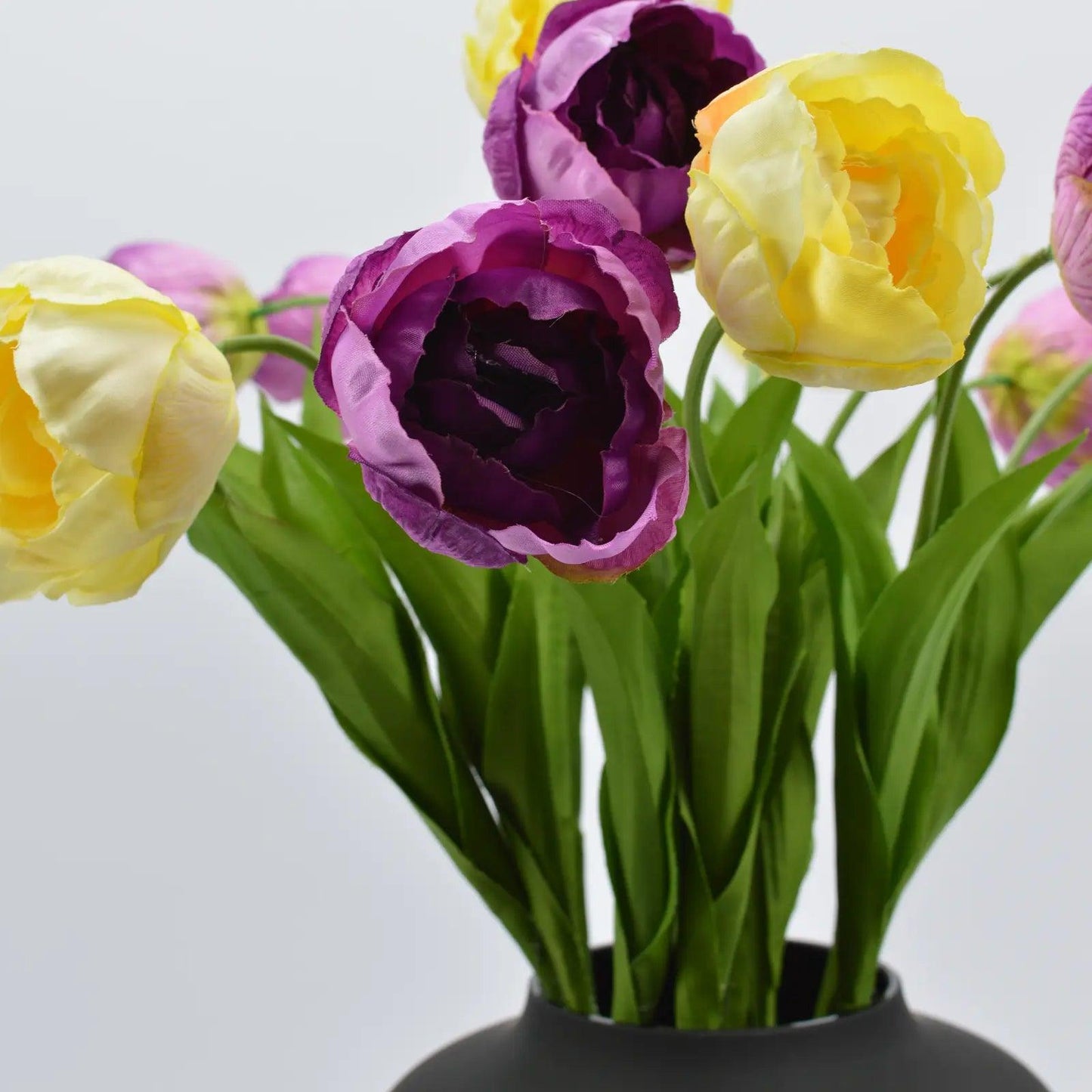 Bos 15 Paarse & Gele Kunst Tulpen - Blommo