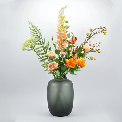 Kunstbloemen boeket Olijk Oranje - Blommo