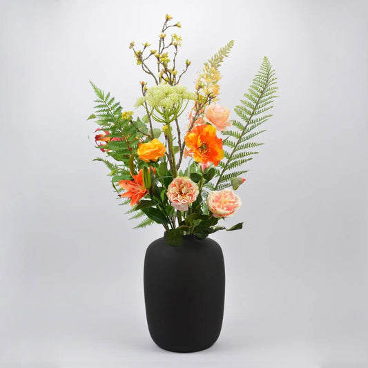 Kunstbloemen boeket Olijk Oranje - Blommo