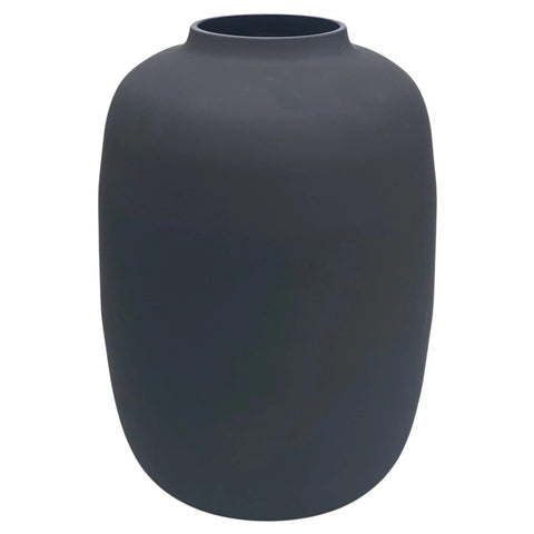 Vaas Artic S Mat Zwart Ø21 x H29 cm - Blommo