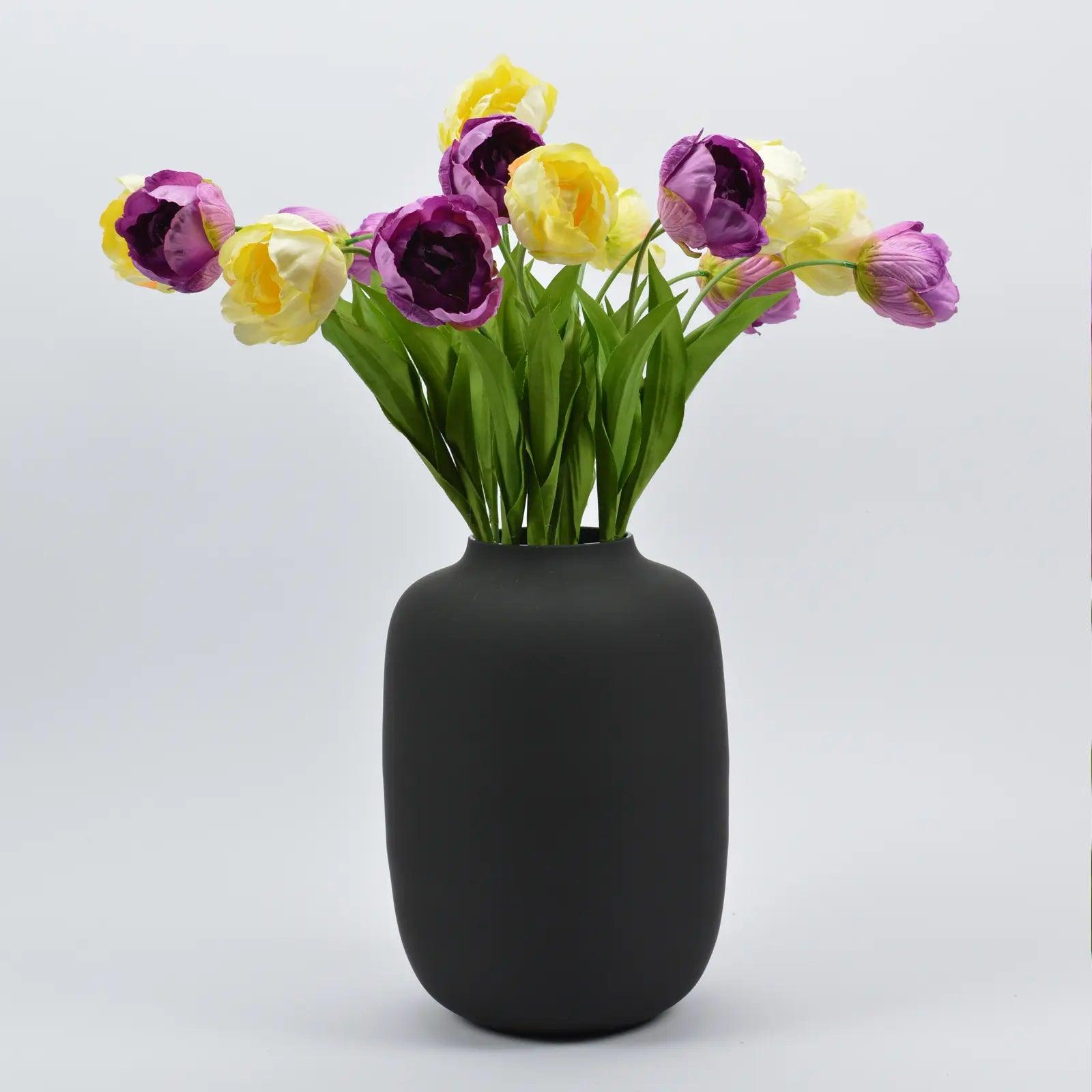 Bos 15 Paarse & Gele Kunst Tulpen - Blommo