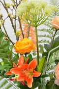 Kunstbloemen boeket Olijk Oranje - Blommo
