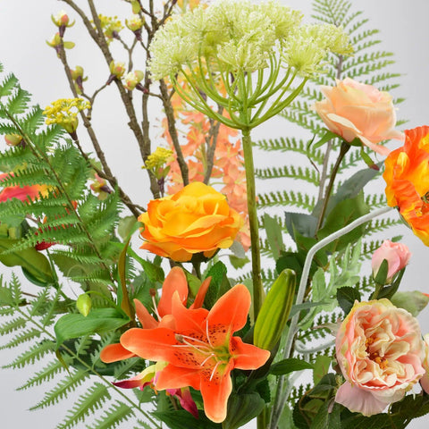Kunstbloemen boeket Olijk Oranje - Blommo