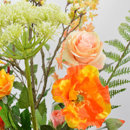Kunstbloemen boeket Olijk Oranje - Blommo