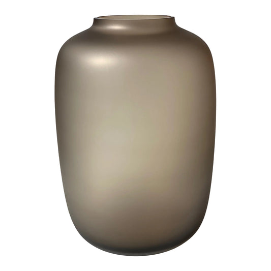 Vaas Artic M Satijn Taupe Ø25 x H35 cm - Blommo