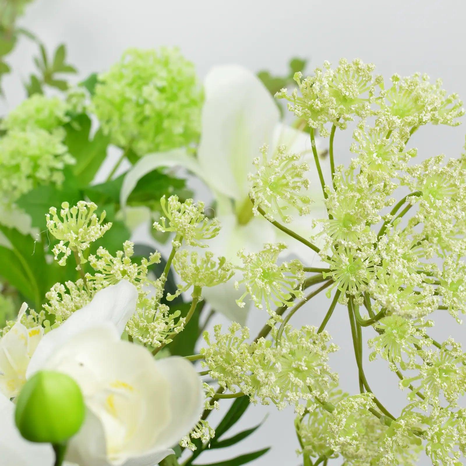 Kunstbloemen boeket Witte Weide - Blommo