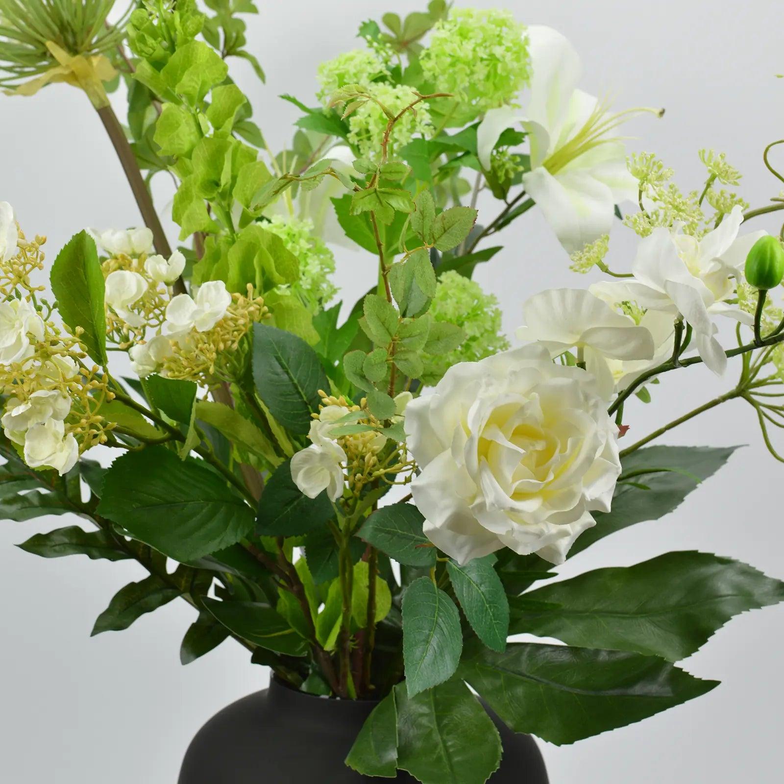 Kunstbloemen boeket Witte Weide - Blommo